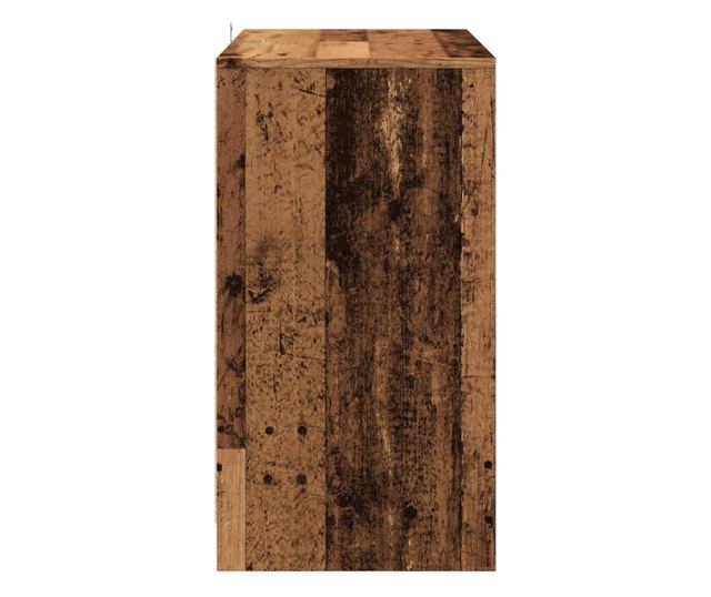 antik fa színű szerelt fa tálalószekrény 70x41x75 cm