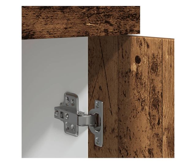 antik fa színű szerelt fa fiókos alsószekrény 60 x 46 x 81,5 cm