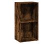 füstös tölgy színű szerelt fa könyvespolc 40 x 30 x 77 cm