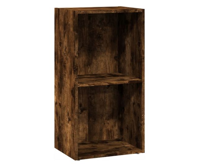 füstös tölgy színű szerelt fa könyvespolc 40 x 30 x 77 cm