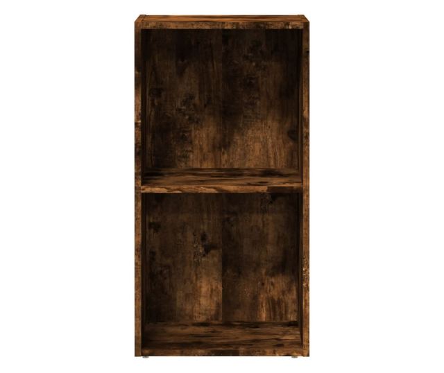 füstös tölgy színű szerelt fa könyvespolc 40 x 30 x 77 cm