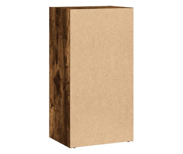 füstös tölgy színű szerelt fa könyvespolc 40 x 30 x 77 cm