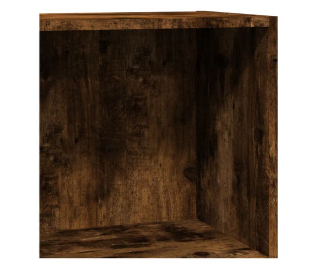 füstös tölgy színű szerelt fa könyvespolc 40 x 30 x 77 cm