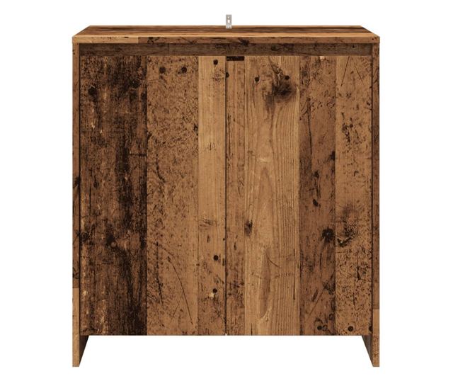 antik fa színű szerelt fa tálalószekrény 70x41x75 cm