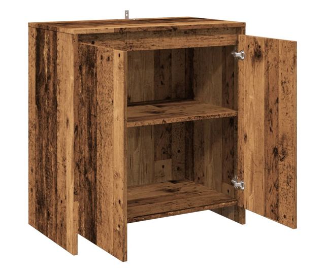 antik fa színű szerelt fa tálalószekrény 70x41x75 cm