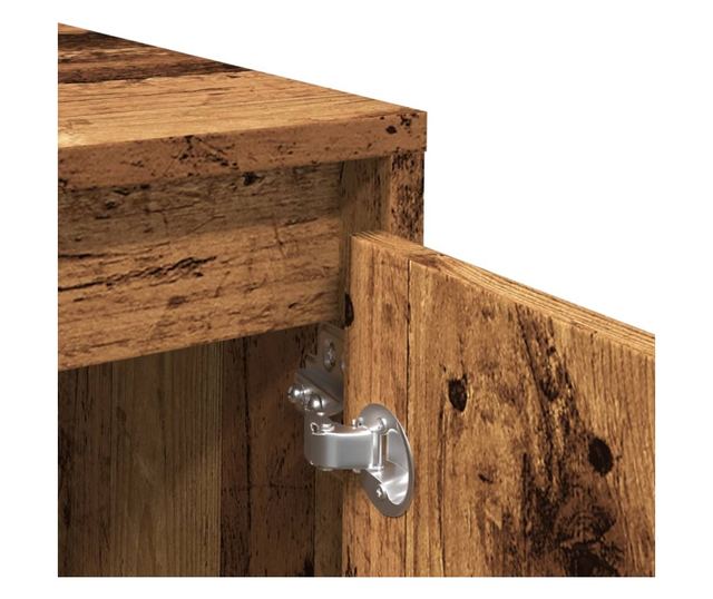 antik fa színű szerelt fa tálalószekrény 70x41x75 cm