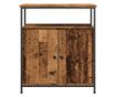 antik fa színű szerelt fa tálalószekrény 70 x 30 x 80 cm thumbnail 4