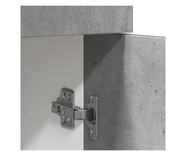 betonszürke szerelt fa fiókos alsószekrény 60 x 46 x 81,5 cm