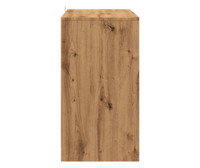 kézműves tölgy színű szerelt fa tálalószekrény 70x41x75 cm