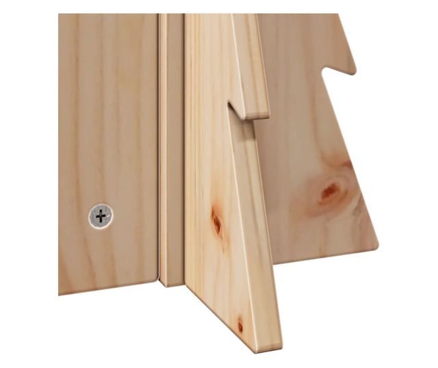 tömör fenyőfa karácsonyfa-dekoráció 49 cm