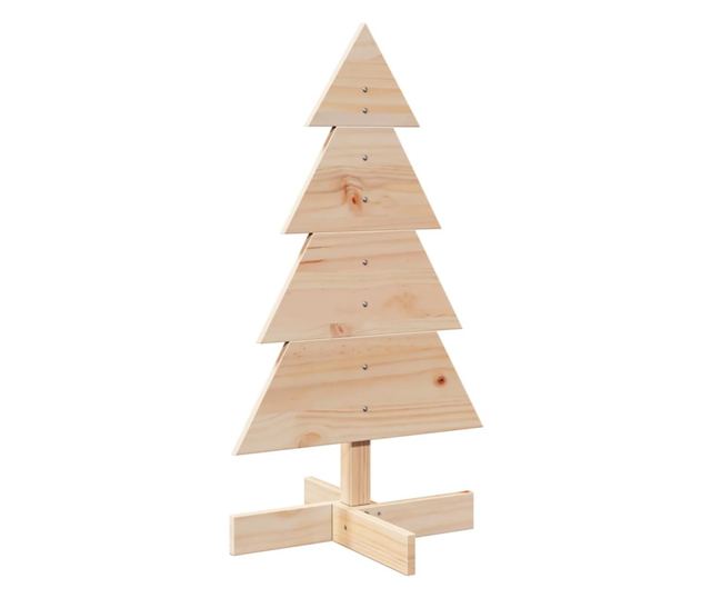 tömör fenyőfa karácsonyfa-dekoráció 80 cm