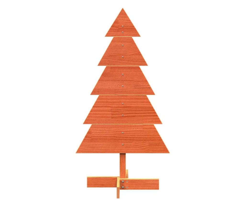 viaszbarna tömör fenyőfa karácsonyfa-dekoráció 100 cm - 3