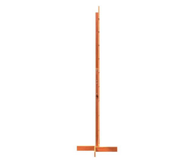 viaszbarna tömör fenyőfa karácsonyfa-dekoráció 180 cm