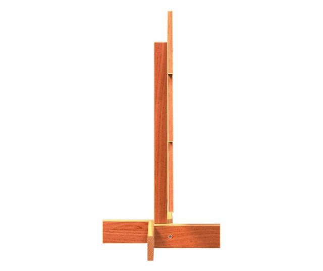 viaszbarna tömör fenyőfa karácsonyfa-dekoráció 60 cm