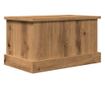 kézműves tölgy színű szerelt fa tárolódoboz 30 x 50 x 28 cm thumbnail 2