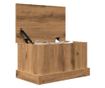 kézműves tölgy színű szerelt fa tárolódoboz 30 x 50 x 28 cm thumbnail 4