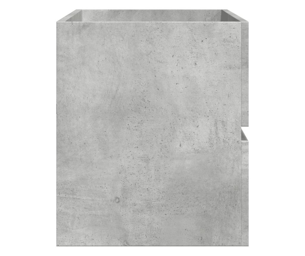 betonszürke szerelt fa mosdószekrény 100 x 38,5 x 45 cm - 5