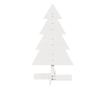 fehér tömör fenyőfa karácsonyfa-dekoráció 80 cm