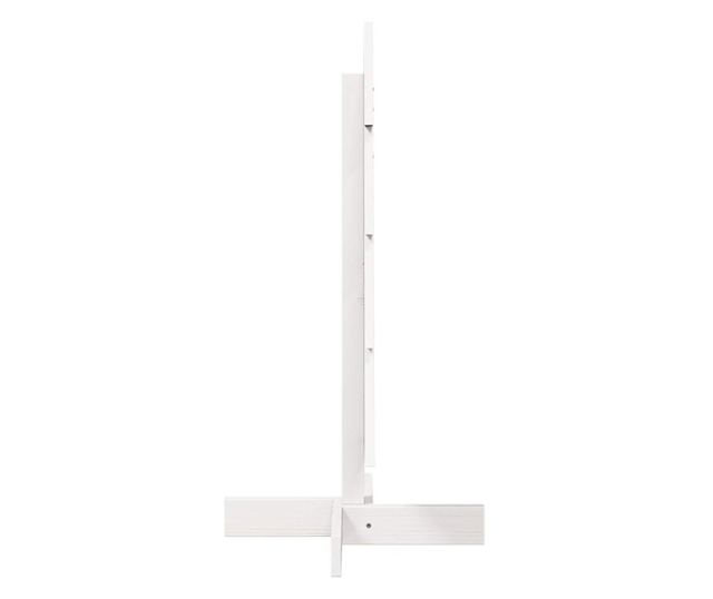 fehér tömör fenyőfa karácsonyfa-dekoráció 80 cm