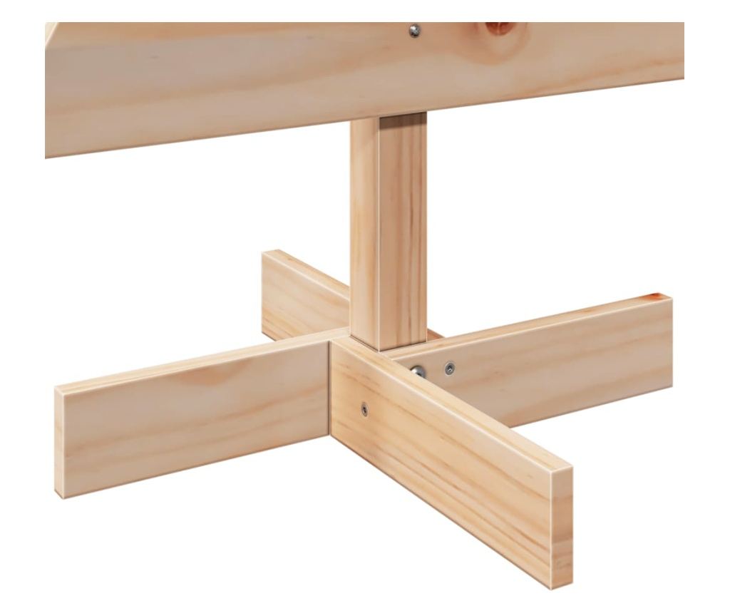 tömör fenyőfa karácsonyfa-dekoráció 100 cm - 6