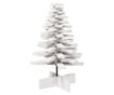 fehér tömör fenyőfa karácsonyfa-dekoráció 80 cm thumbnail 2