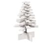fehér tömör fenyőfa karácsonyfa-dekoráció 60 cm
