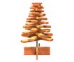 viaszbarna tömör fenyőfa karácsonyfa-dekoráció 60 cm thumbnail 3