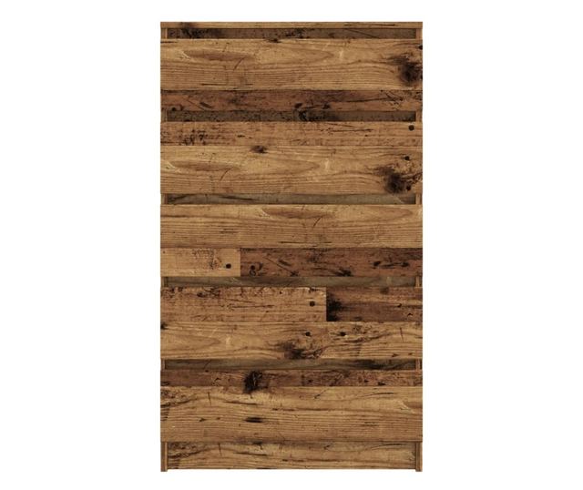 antik fa színű szerelt fa fiókos szekrény 60 x 36 x 103 cm