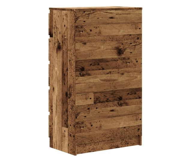 antik fa színű szerelt fa fiókos szekrény 60 x 36 x 103 cm