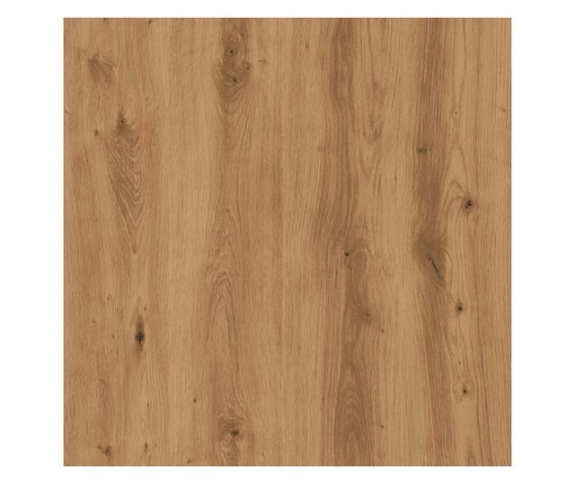 kézműves tölgy színű szerelt fa hanglemezszekrény 84,5x38x48 cm