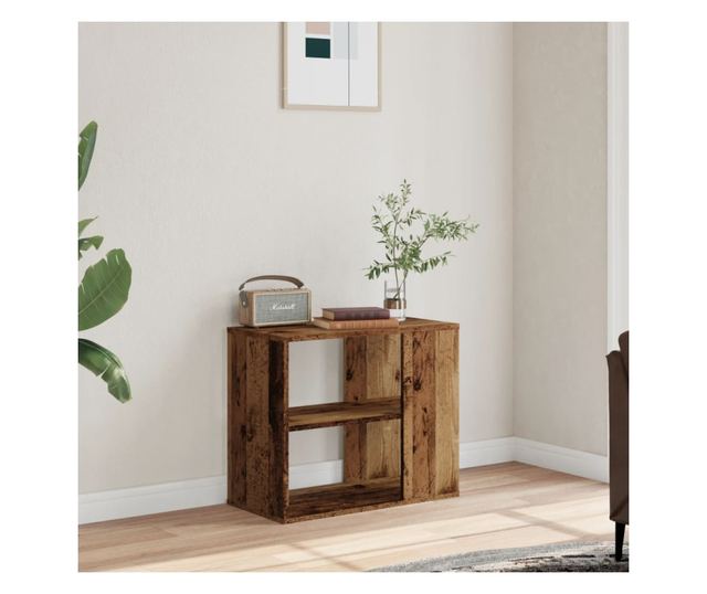 antik fa színű szerelt fa kisszekrény 60 x 30 x 50 cm