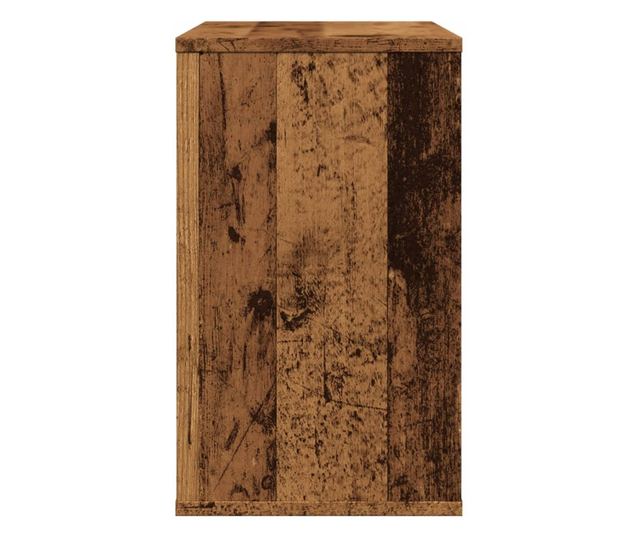 antik fa színű szerelt fa kisszekrény 60 x 30 x 50 cm