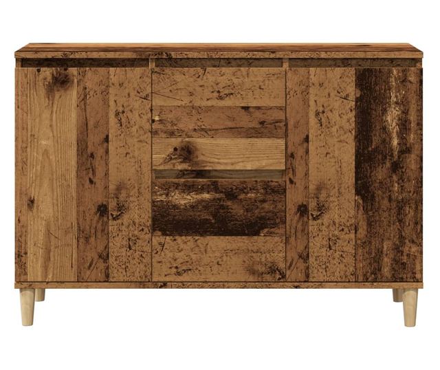 antik fa színű szerelt fa tálalószekrény 102 x 35 x 70 cm