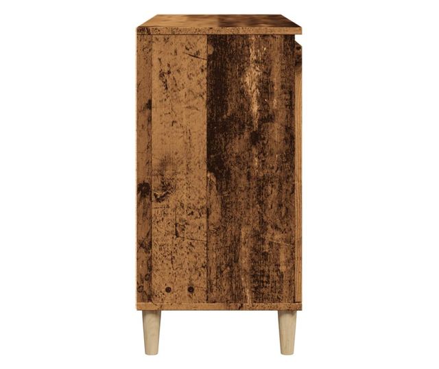 antik fa színű szerelt fa tálalószekrény 102 x 35 x 70 cm