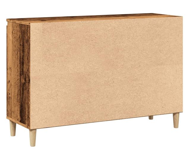 antik fa színű szerelt fa tálalószekrény 102 x 35 x 70 cm