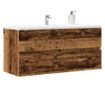 antik fa színű szerelt fa mosdószekrény 100 x 38,5 x 45 cm thumbnail 1