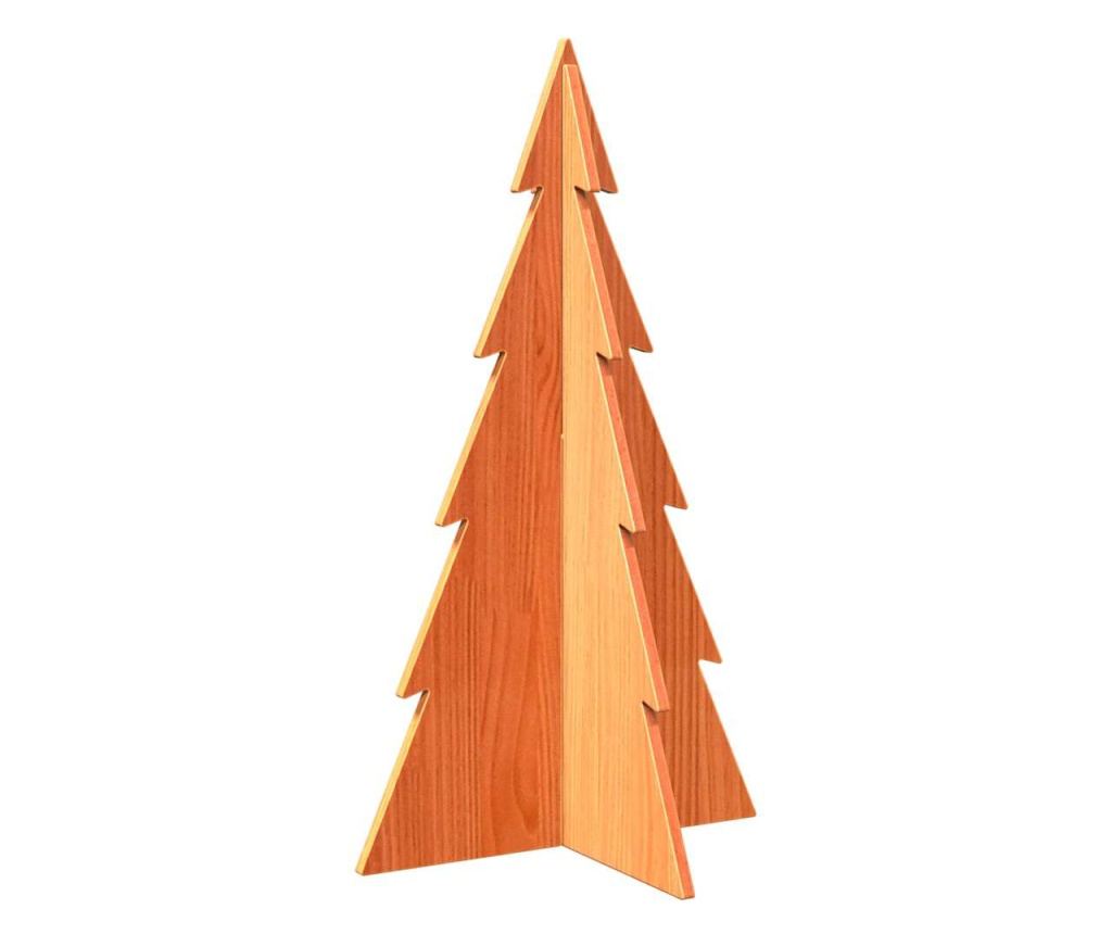 viaszbarna tömör fenyőfa karácsonyfa-dekoráció 80 cm - 5