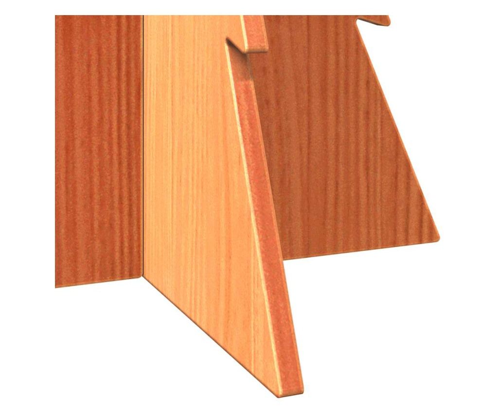 viaszbarna tömör fenyőfa karácsonyfa-dekoráció 80 cm - 6