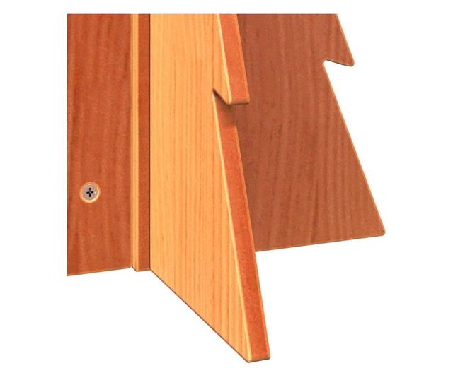 viaszbarna tömör fenyőfa karácsonyfa-dekoráció 69,5 cm