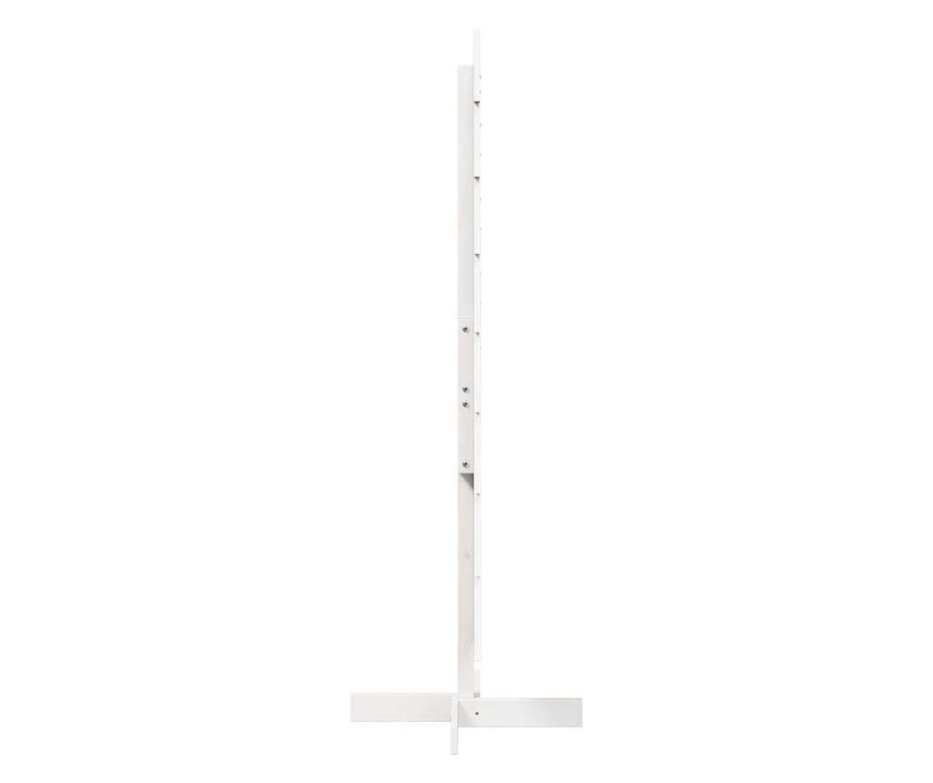 fehér tömör fenyőfa karácsonyfa-dekoráció 150 cm - 4