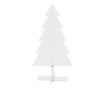 fehér tömör fenyőfa karácsonyfa-dekoráció 100 cm