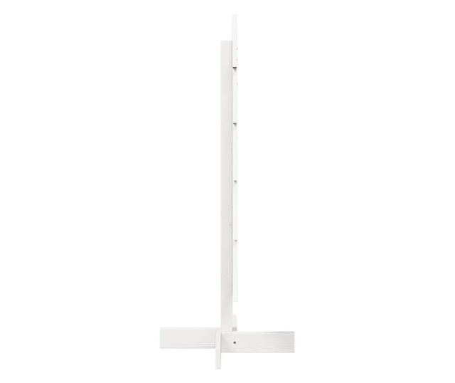 fehér tömör fenyőfa karácsonyfa-dekoráció 100 cm