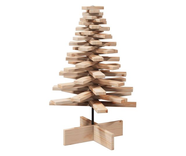 tömör fenyőfa karácsonyfa-dekoráció 80 cm