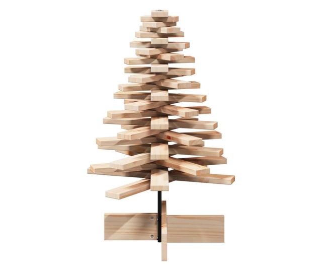 tömör fenyőfa karácsonyfa-dekoráció 80 cm