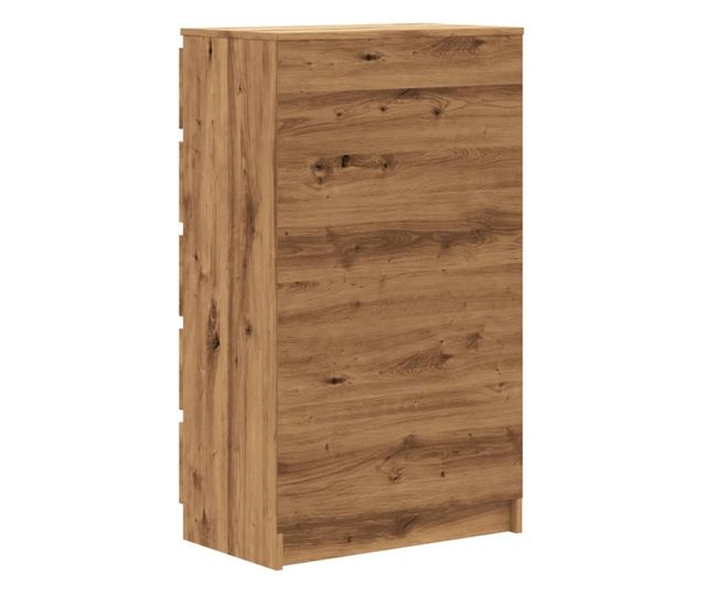 kézműves tölgy színű szerelt fa fiókos szekrény 60 x 36 x 103cm