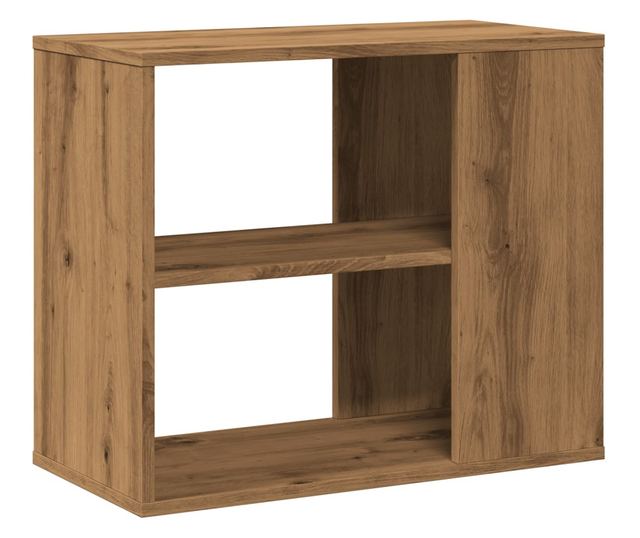 kézműves tölgy színű szerelt fa kisszekrény 60 x 30 x 50 cm