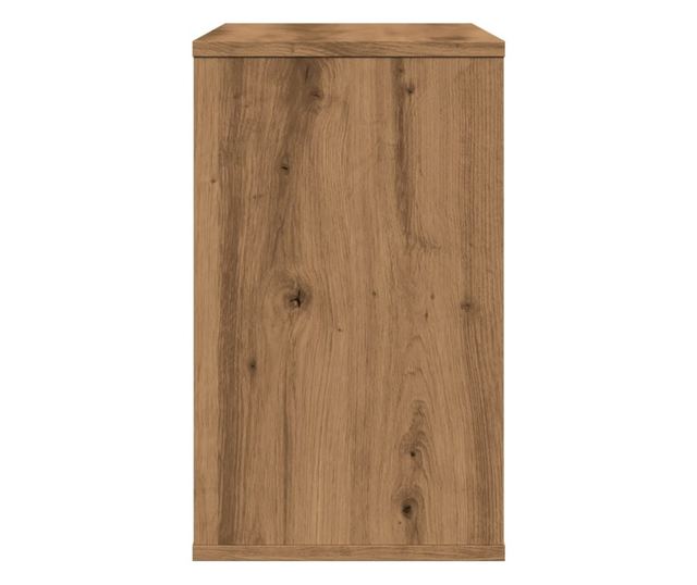 kézműves tölgy színű szerelt fa kisszekrény 60 x 30 x 50 cm