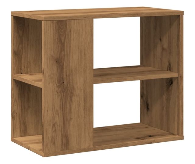 kézműves tölgy színű szerelt fa kisszekrény 60 x 30 x 50 cm