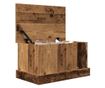 antik fa színű szerelt fa tárolódoboz 30 x 50 x 28 cm thumbnail 4