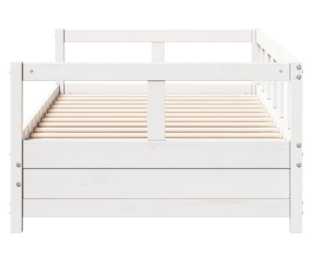 fehér tömör fenyőfa kanapéágy matrac nélkül 90 x 200 cm